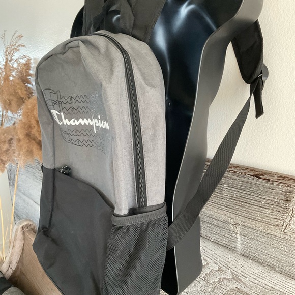 Champion® Velocity Backpack grey/black with logo spellout unisex - Picture 2 of 8